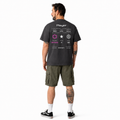 Back view of the ENTRY personalized Counter-Strike 2 Premier shirt in dark grey with custom player name, Premier Rating, Premier rank and country flag.